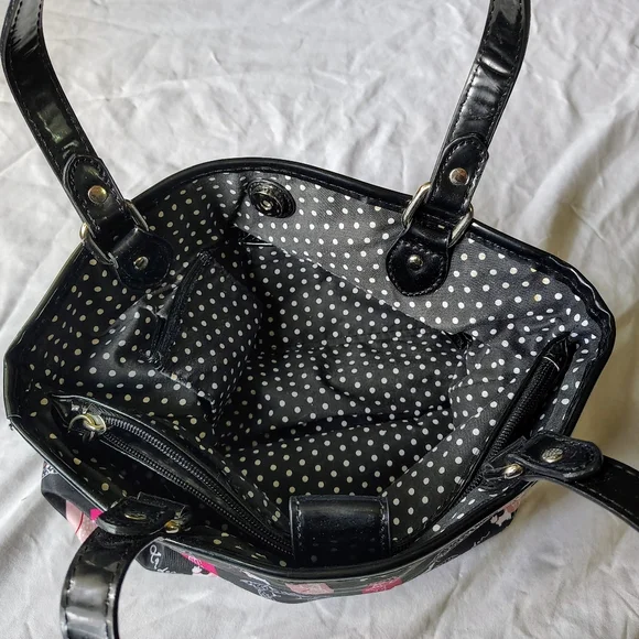 LuLu Guiness London Black Handbag - Picture 4 of 4